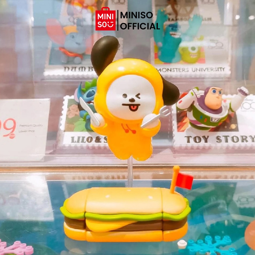 Miniso x BT21 Kotak Buta Burger Party Series  Surprise Box BT21 Kotak Kejutan Pengiriman Acak Blind 
