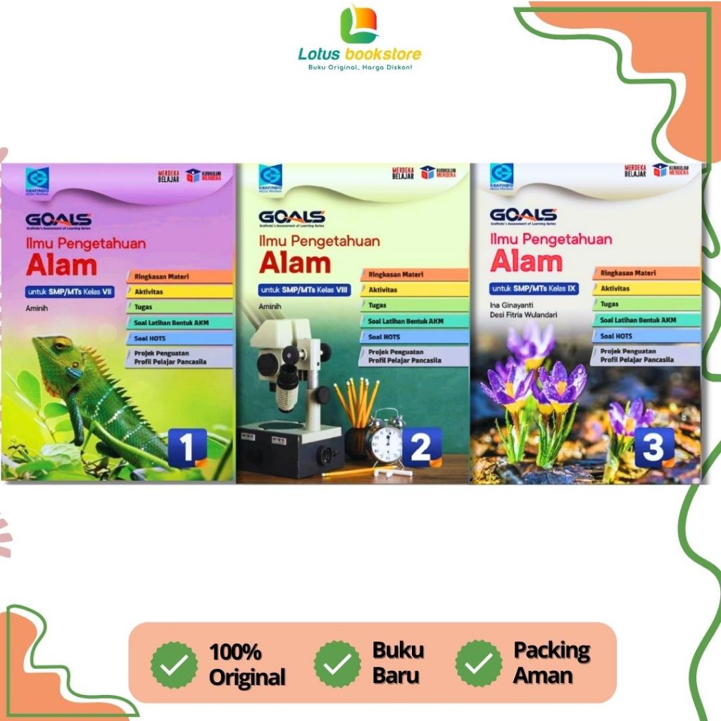 Goals IPA SMP Kelas 7 8 9 - Kurikulum Merdeka - Buku Grafindo Original