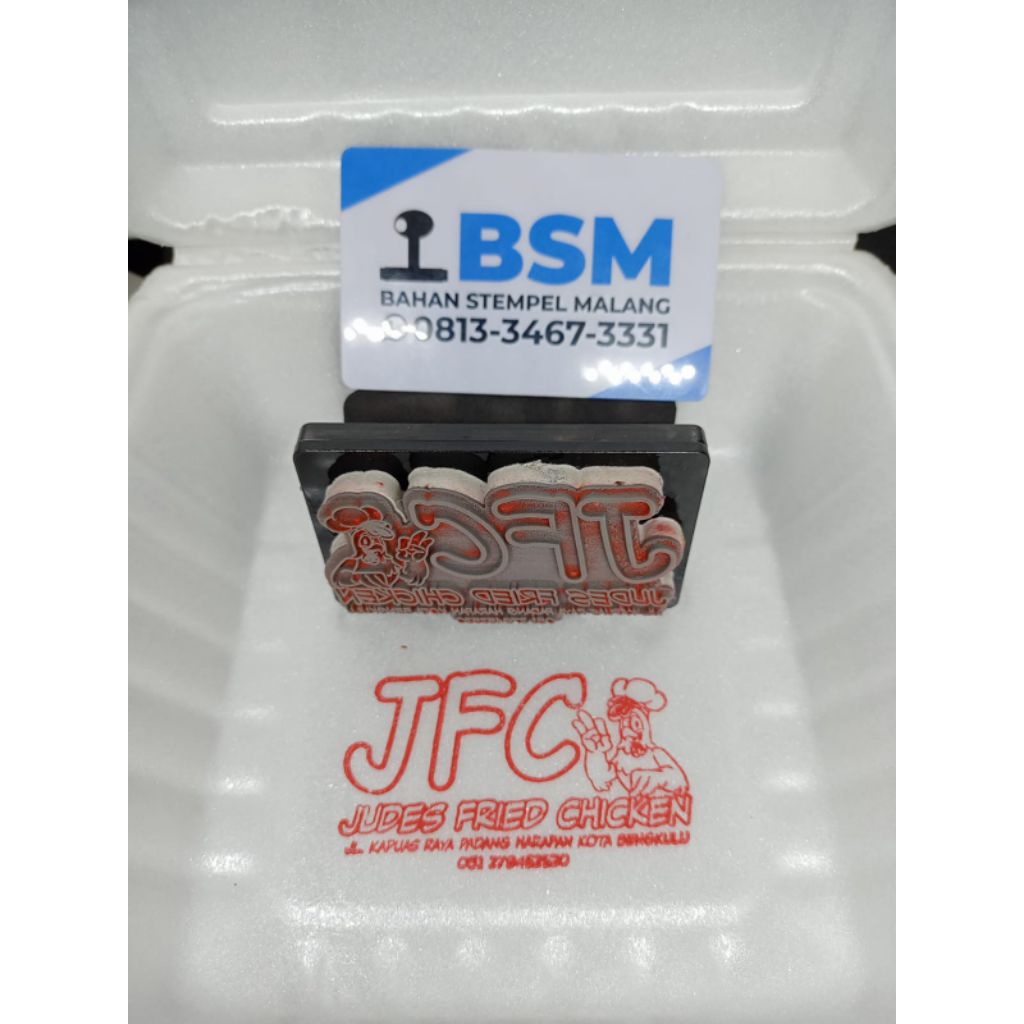 

stempel plastik 11x8 anti luntur