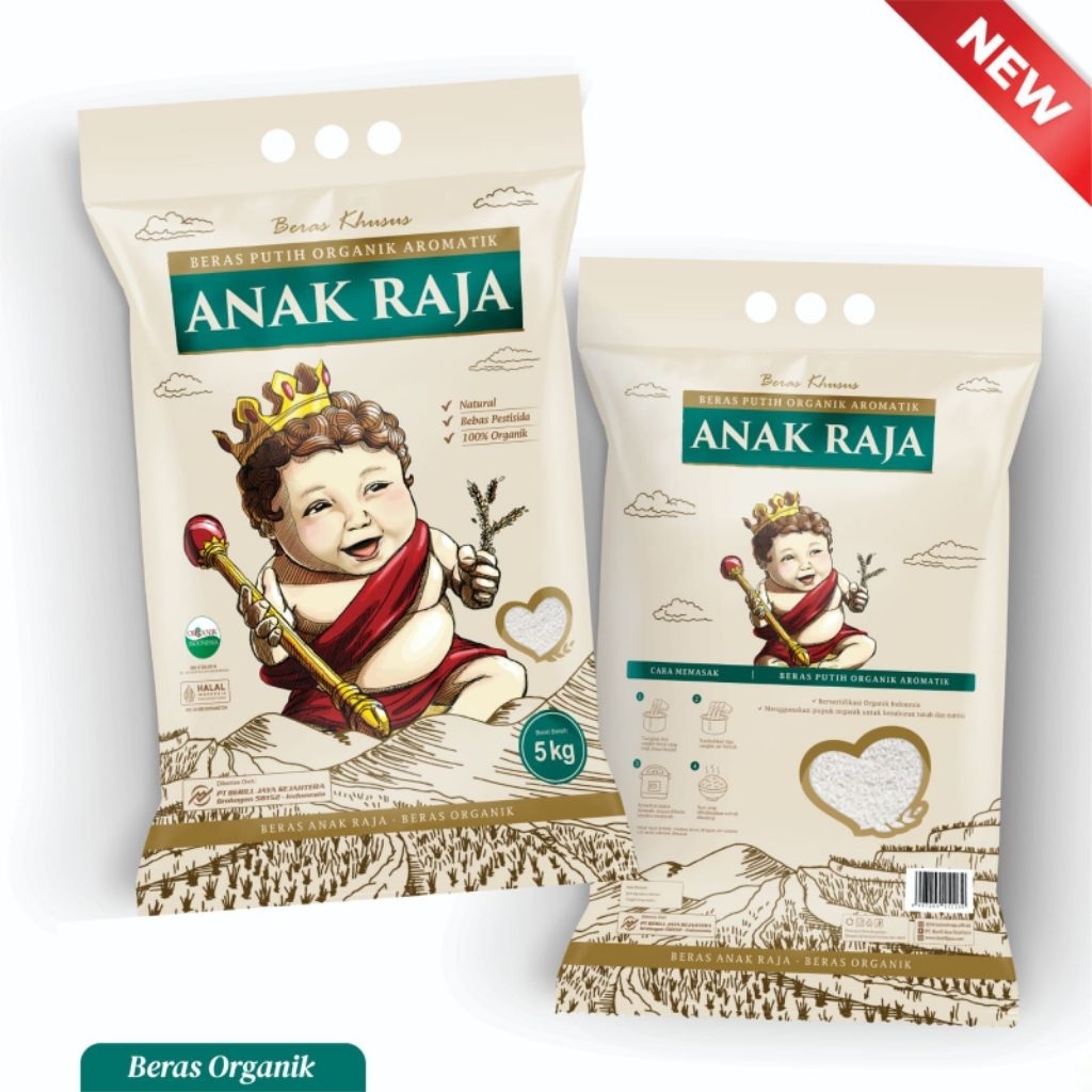 

BERAS KHUSUS ANAK RAJA 100% ORGANIK BERAT 5KG