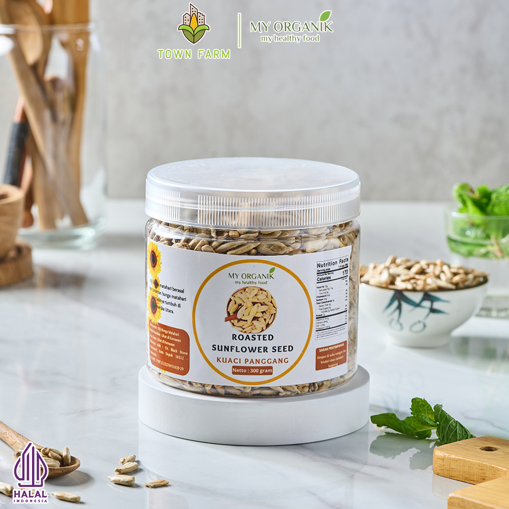 

My Organik Sunflower Seeds Biji Bunga Matahari Siap Makan Roasted Panggang 150g 250g 300g