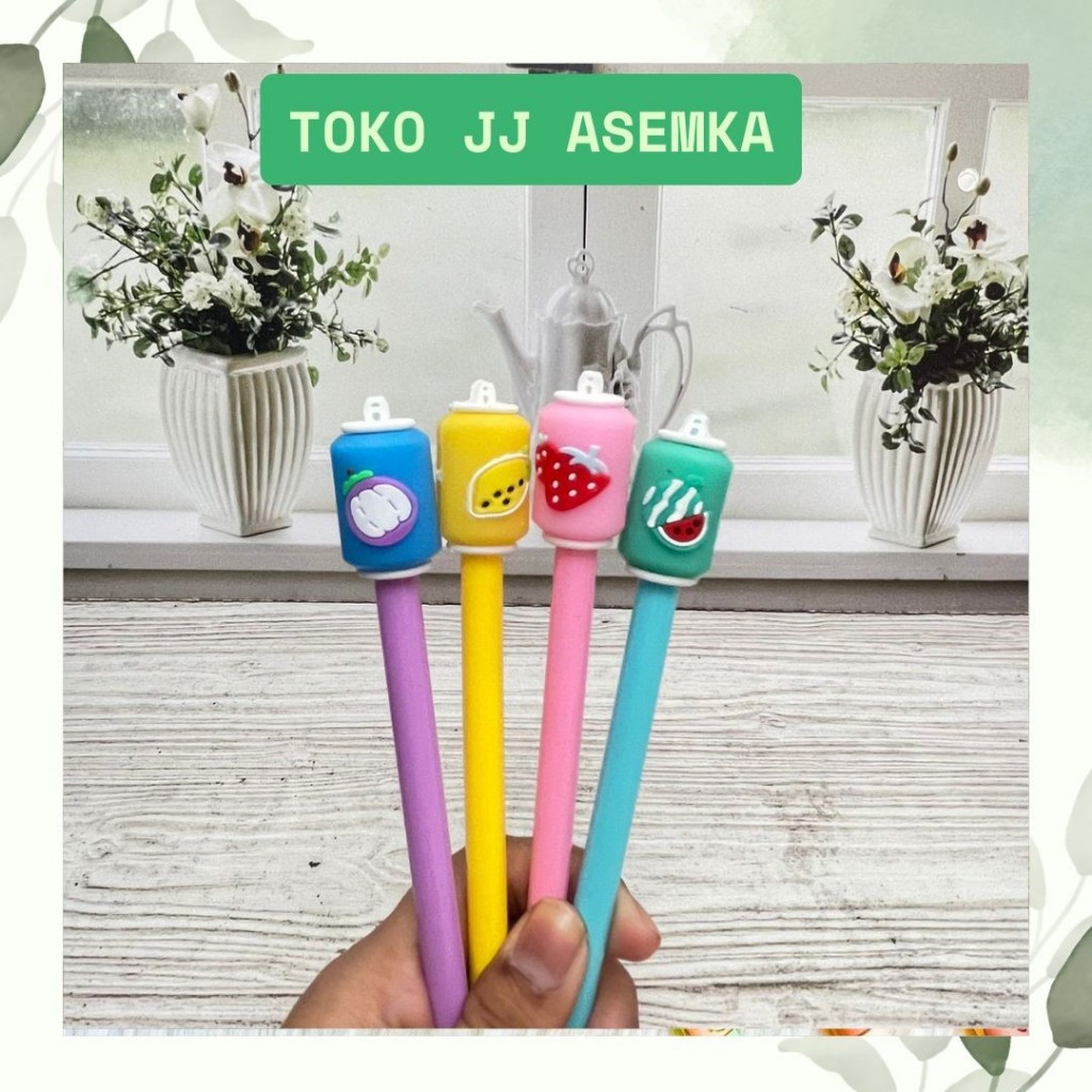 

PULPEN GEL MINUMAN KALENG ALAT TULIS BOLPOIN UNIK IMUT MURAH PEN GEL KARAKTER LUCU MURAH PENA