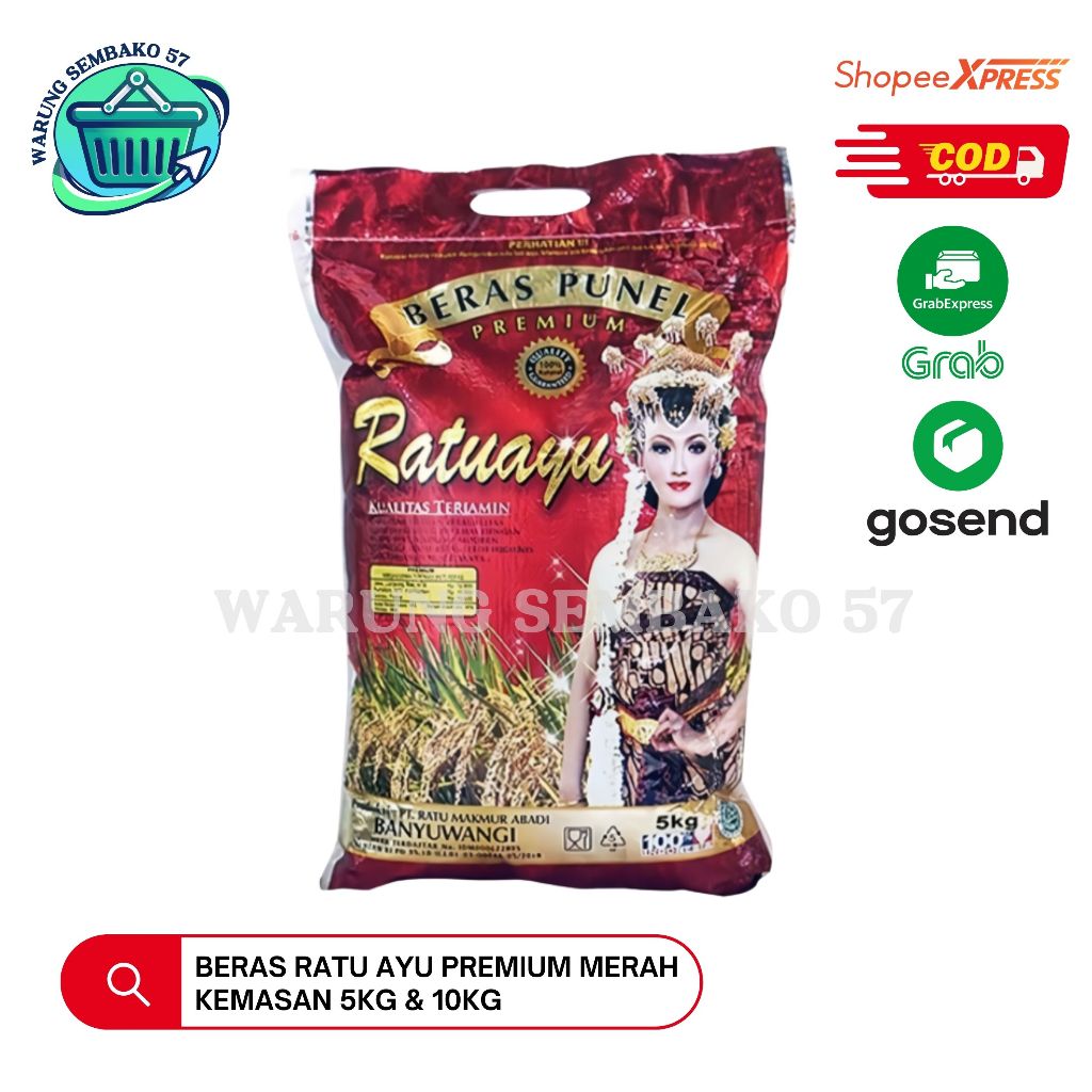 

Beras Ratu Ayu Premium Merah Kemasan 5kg & 10kg