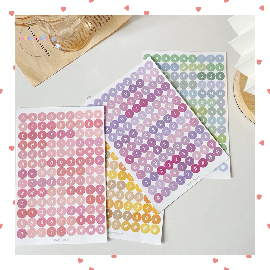 

Stiker Huruf Alphabet Untuk Diary Scrapbook Aesthetic