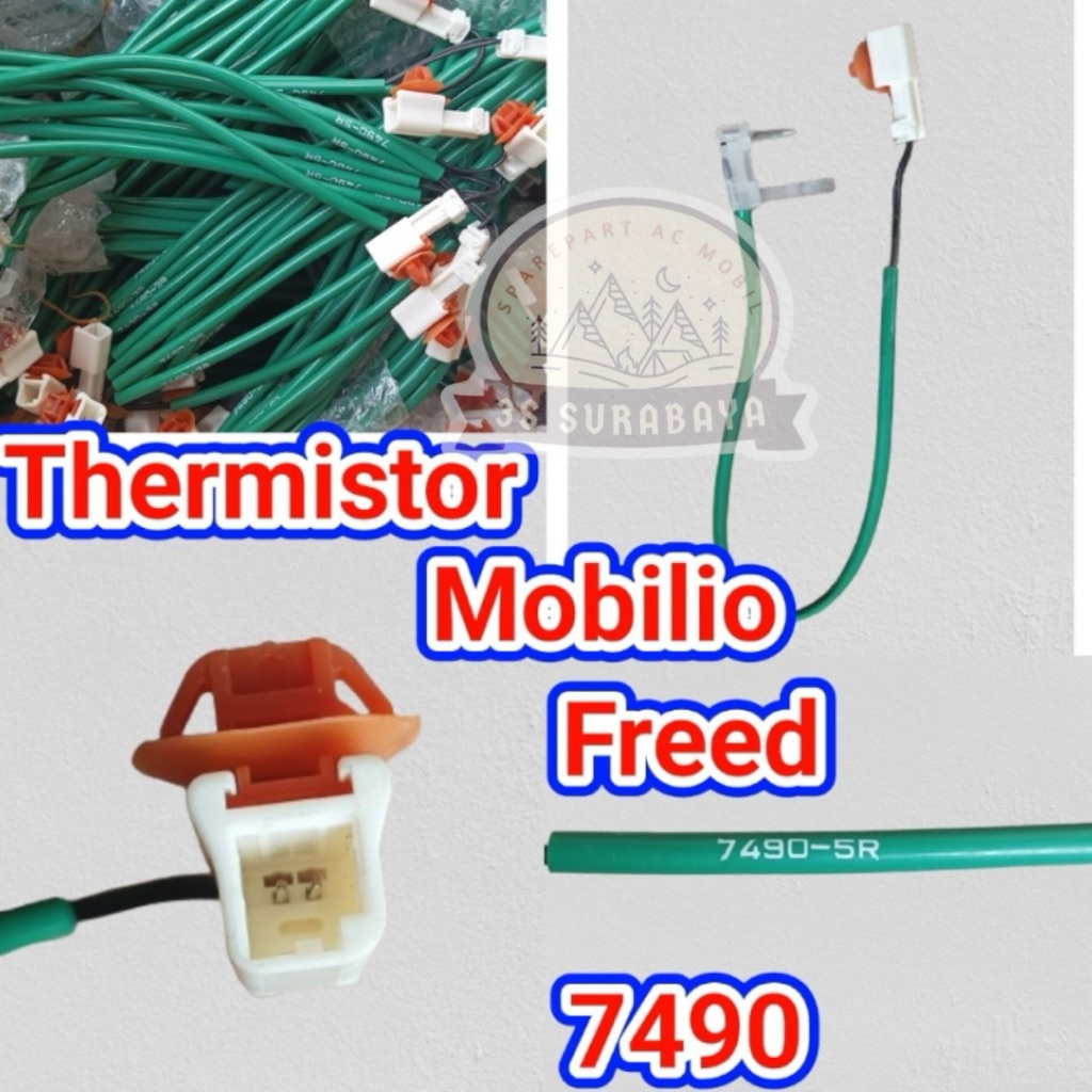 Thermis Jazz Rs Mobilio Brio Freed 7490 Honda Ac mobil Denso Original Asli Thermistor Termis Suhu Te