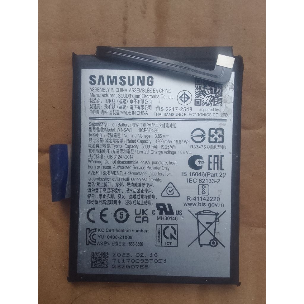 batre wt-s-w1 hp samsung a04/a14 5g/a22 5g seken