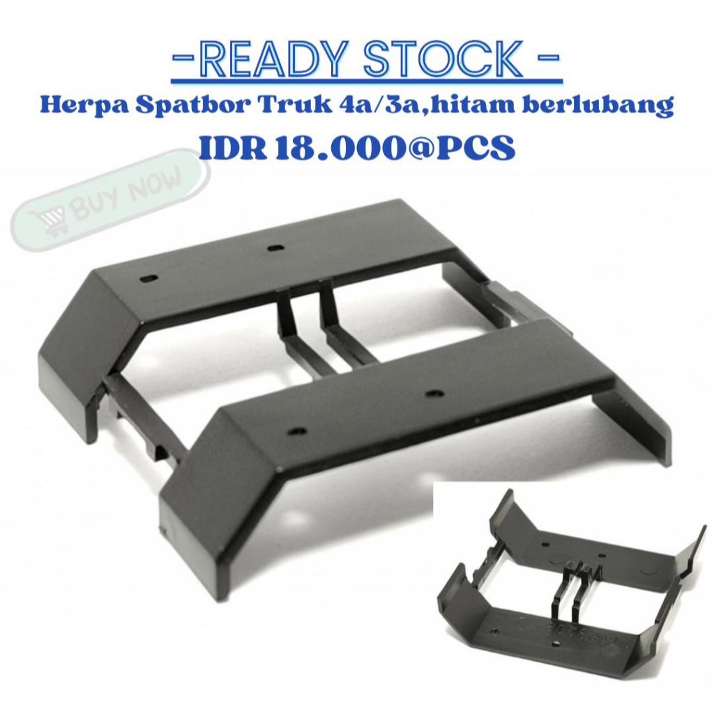 Herpa Spatbor truk 4a/3a, hitam berlubang 1:87 HO