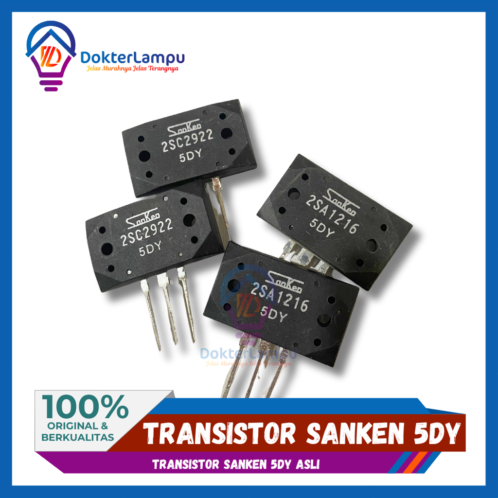 Transistor Sanken 5DY ASLI