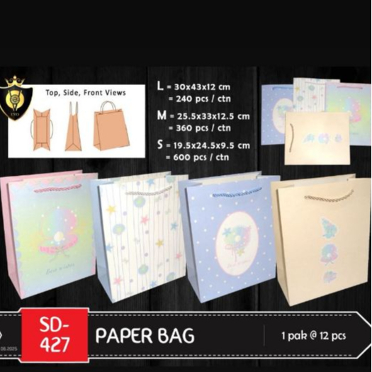 

Paperbag Tas Kertas Medium/Paperbag Murah/ Tas Souvenir Kode 427 M