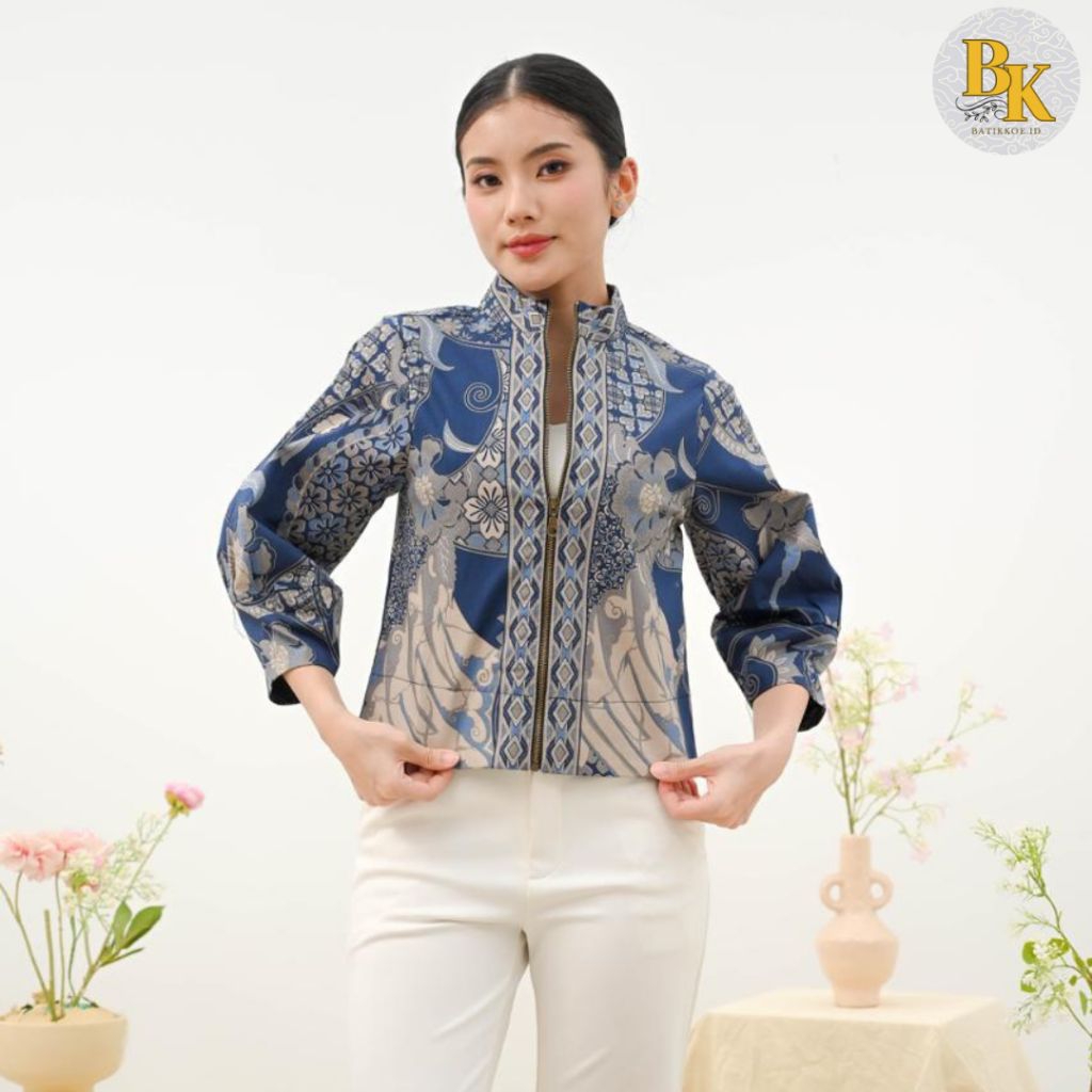 Outer Batik 135 SIP/ Jaket Bomber Luaran Batik Modern