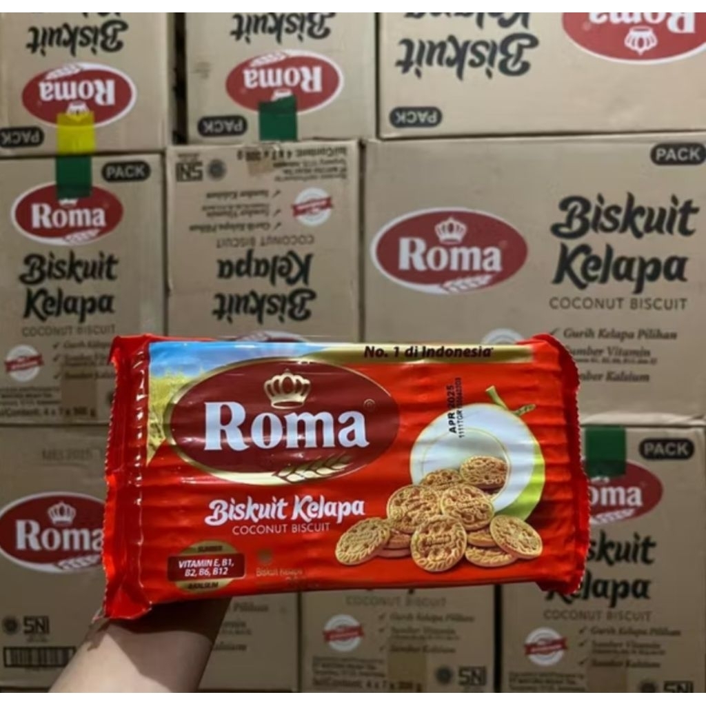 

Roma biskuit kepala 300 gram 1 dus isi 28 pcs