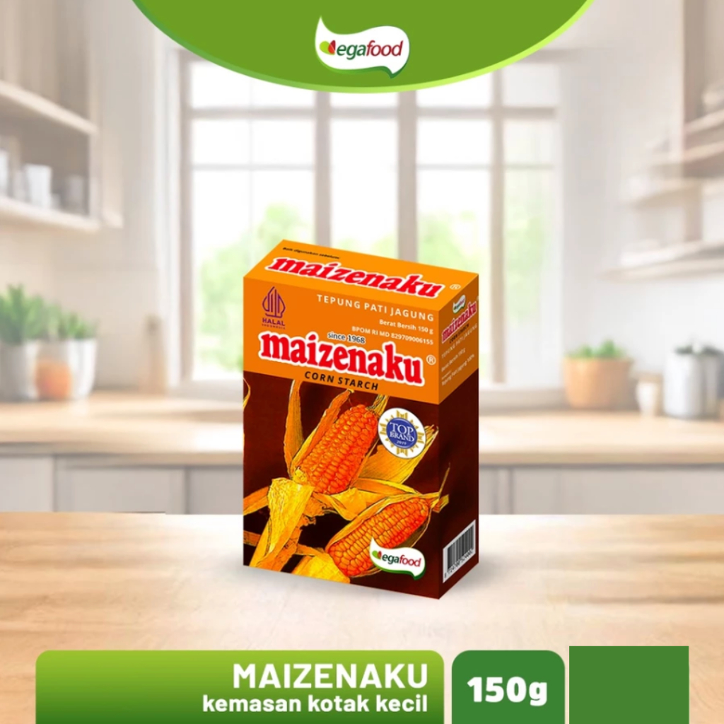 

MAIZENAKU TEPUNG MAIZENA kemasan kotak 150gr HALAL CORN STARCH PREMIUM UNTUK KUE KERING