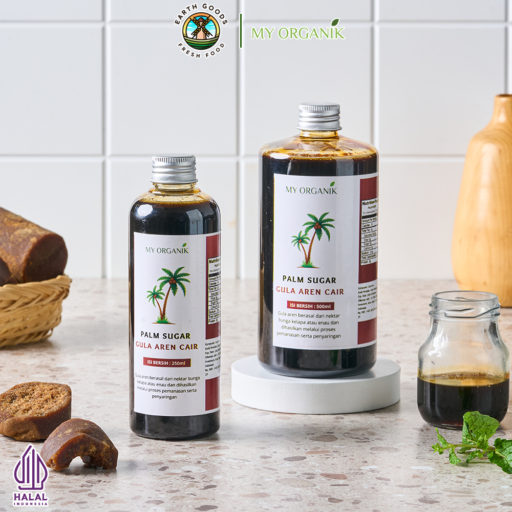 

My Organik Gula Aren Cair Murni Premium High Quality Pure Liquid Palm Sugar 250 ml 500 ml