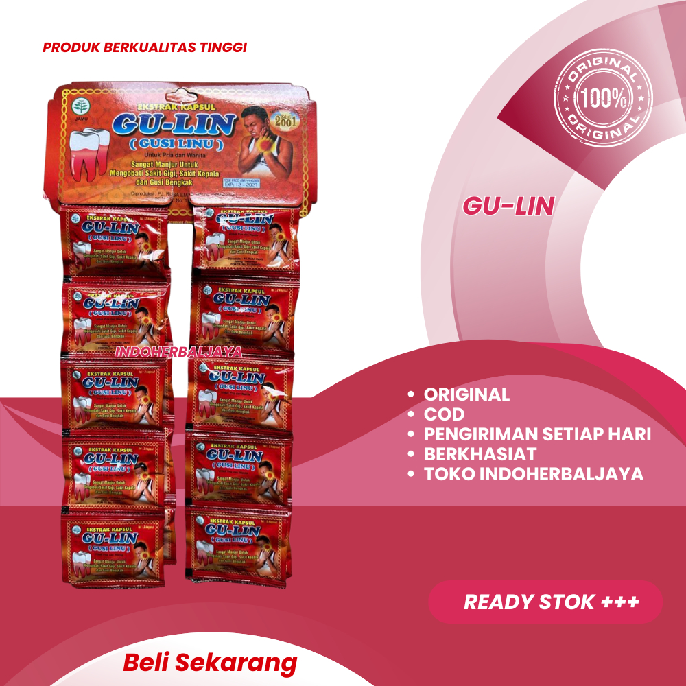 

Gulin Kapsul Sakit Gigi Renceng 20 Sachet