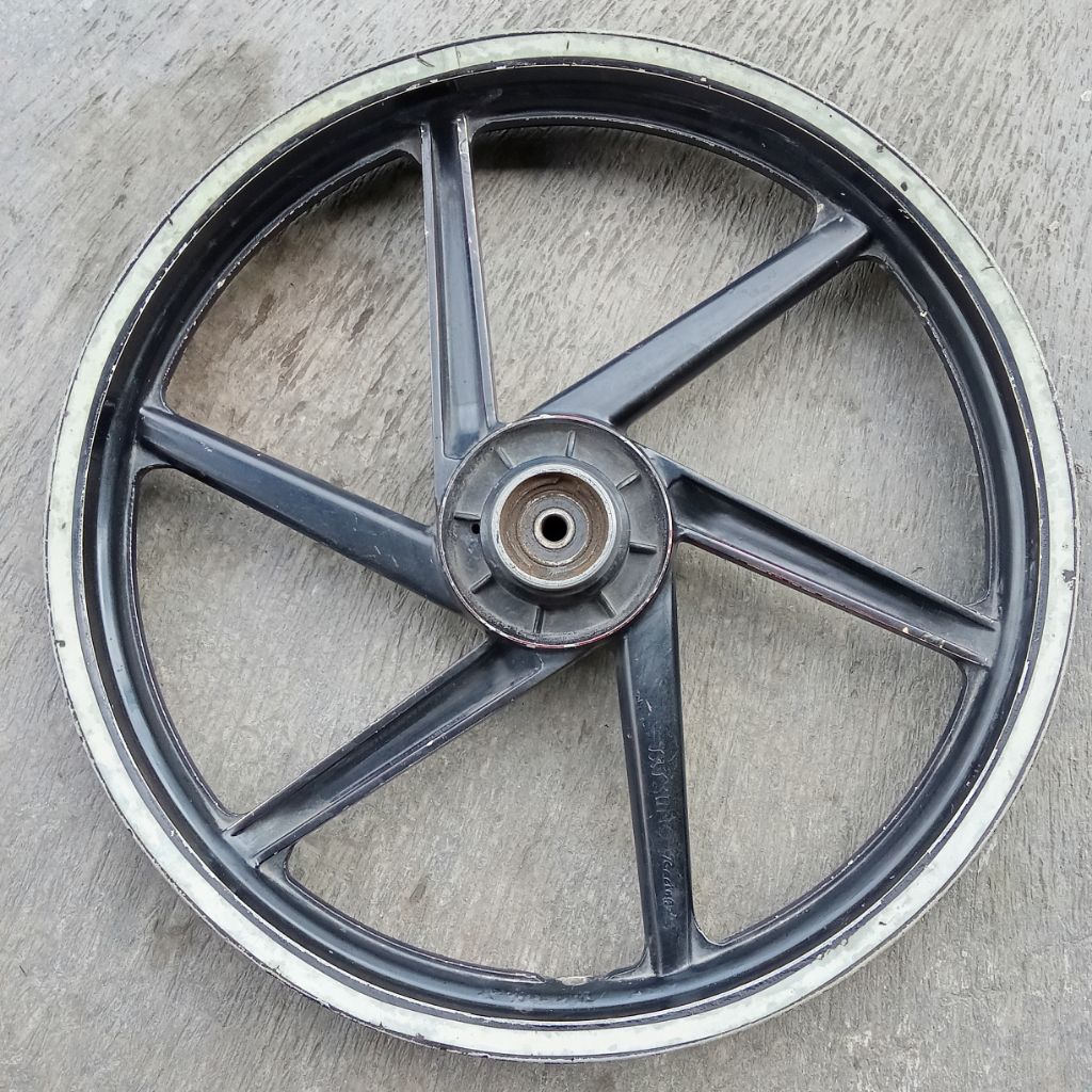 Velg Racing Tatsuno Palang 6 Depan 2.15 Belakang 2.50 Bekas Normal Buat Honda Tiger Megapro