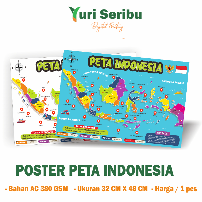 Hiasan Dinding Peta Indonesia / Peta Indonesia Besar