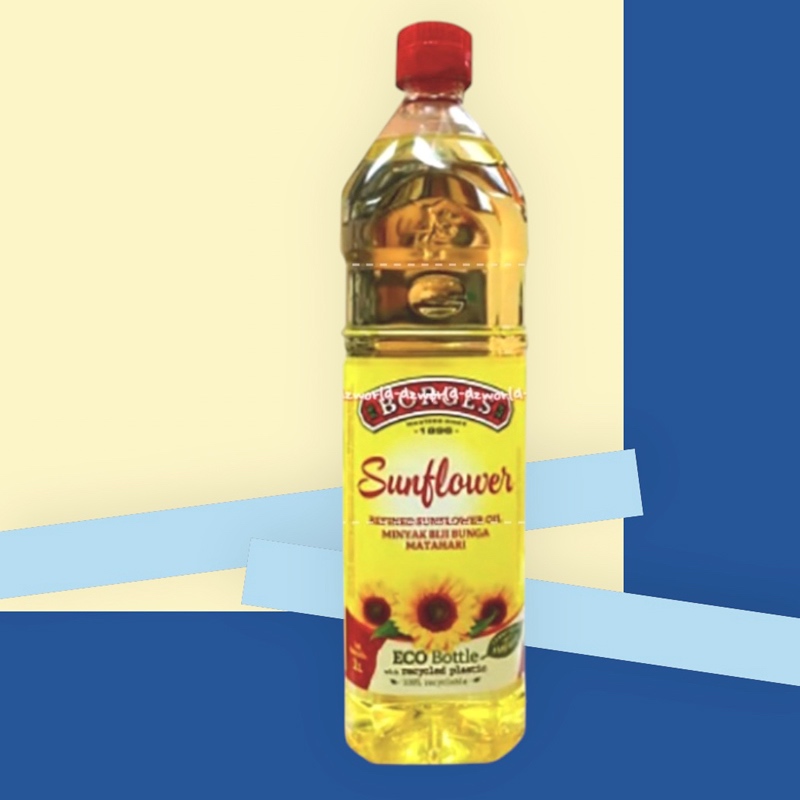 

Borges Sunflower Oil 1L Minyak Goreng Biji Bunga Matahari Eco Bottle Bor Gess Sun Flower Cooking Oil Borgez Borgess Liter