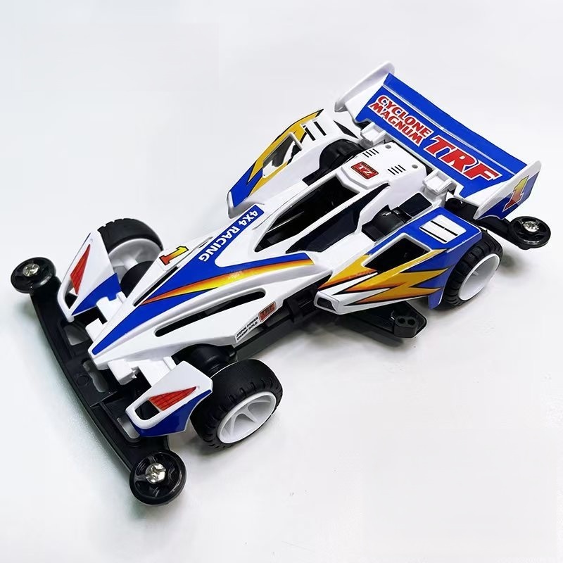 Mobil Mainan Mini 4WD Rep, Tamiya Merk Jiepin Cyclone Magnum TRF Super TZ Chassis