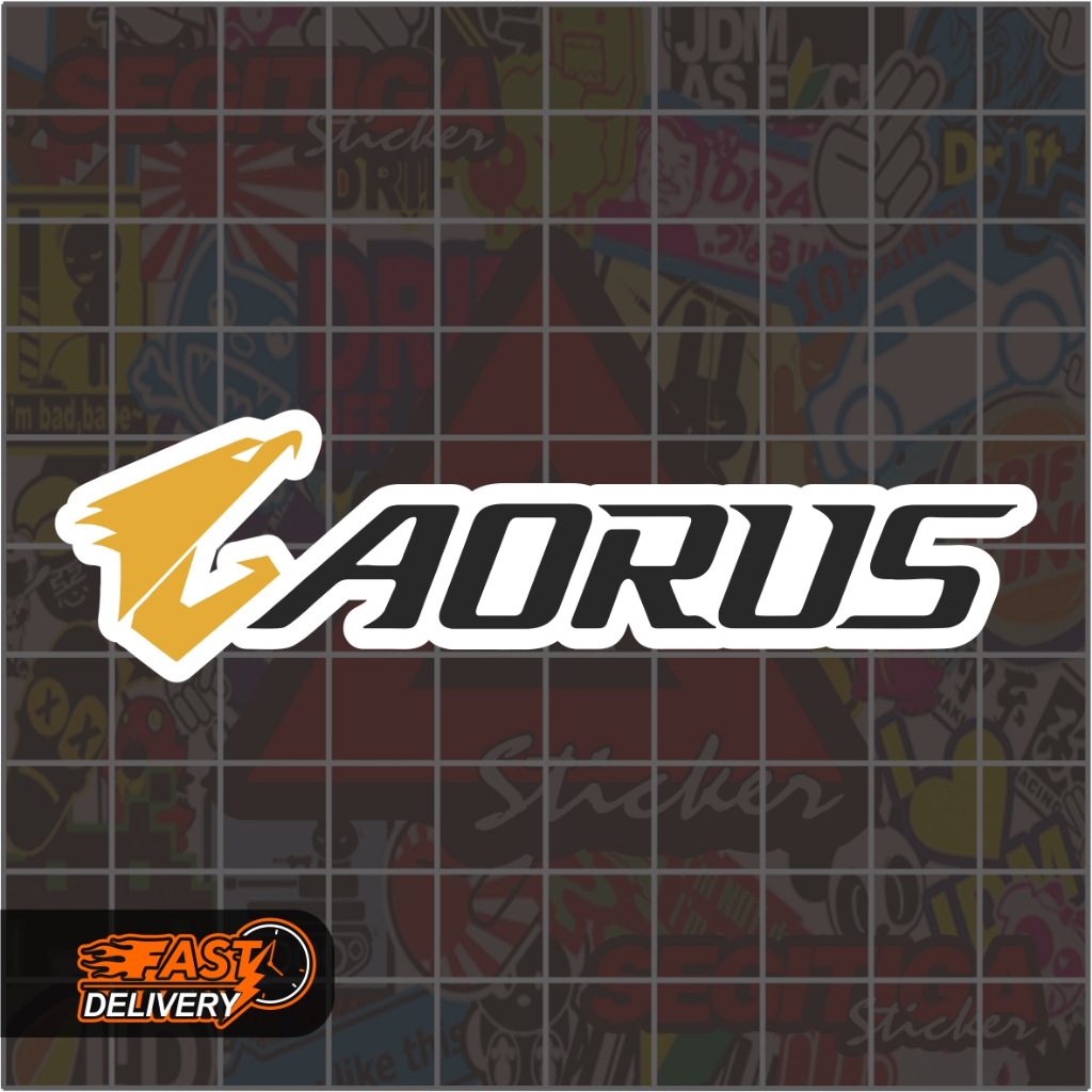 

Sticker Aorus Ukuran 9 x 2.5 Cm
