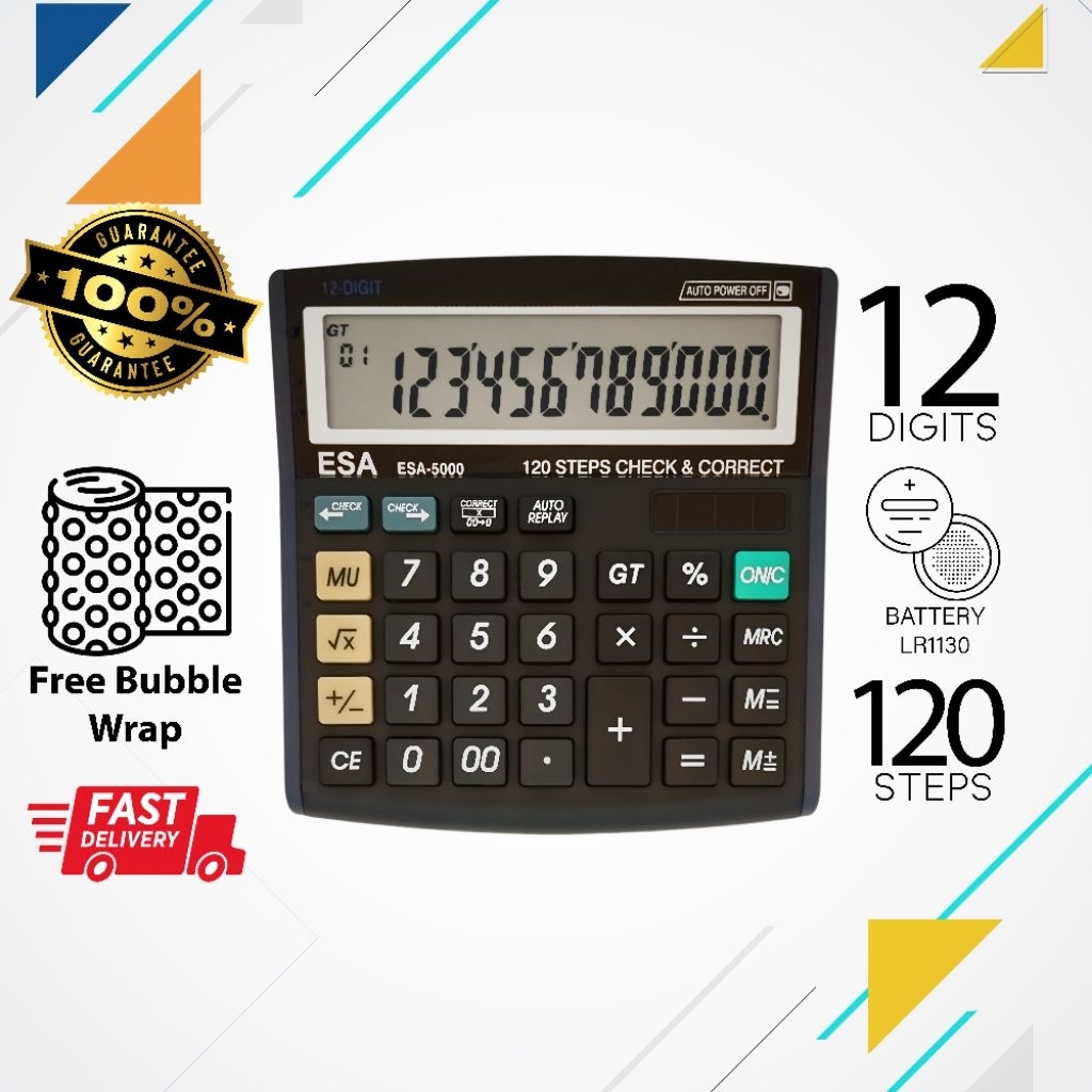 

Calculator Esa-5000 Kalkulator 12 Digit
