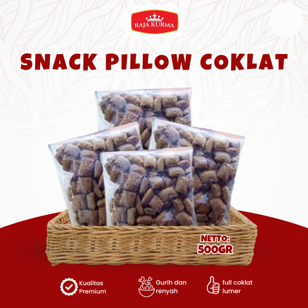 

Snack pillow full coklat kiloan 500gr dan 1kg snack murah kualitas premium