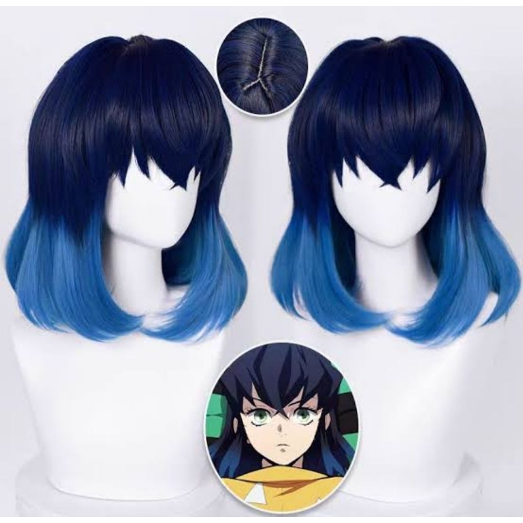 wig inosuke kny manmei styled