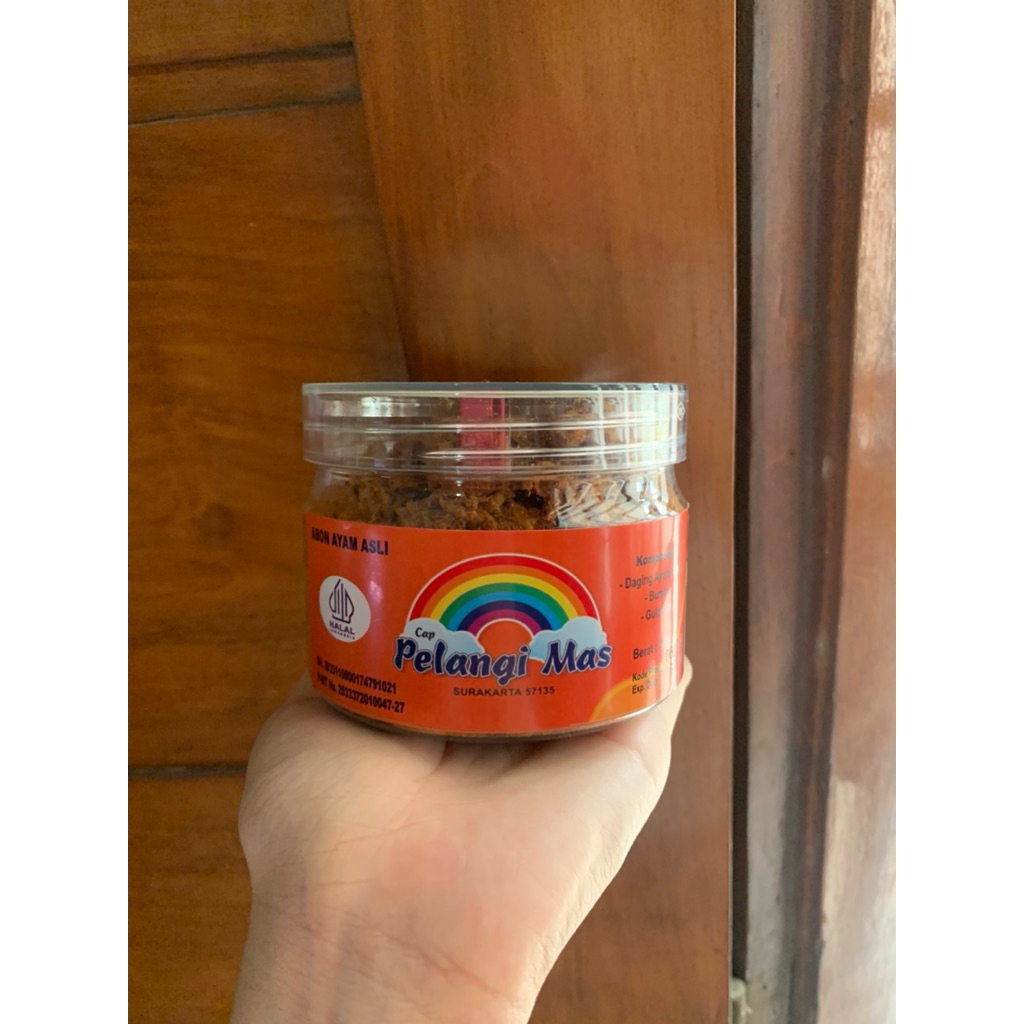 

Abon Ayam Pelangi Mas Toples 100 gram