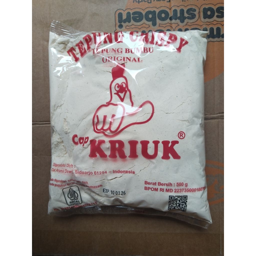 

Tepung kriuk Cap Jempol 500gr