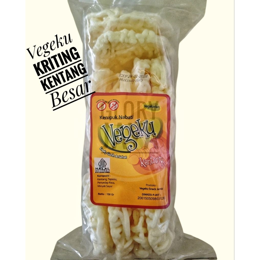 

VEGEKU KERUPUK KRITING BESAR VEGAN VEGETARIAN