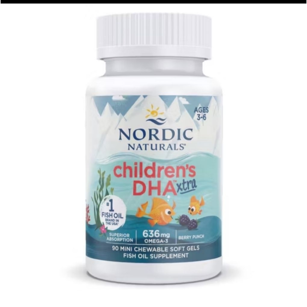 nordic naturals children's DHA xtra 90.mini chewable softgel