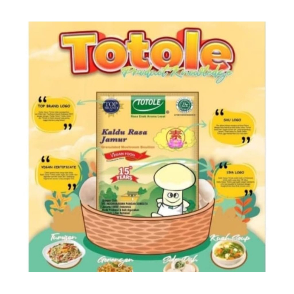 

Totole Kaldu Jamur 80gr / Bumbu Dapur Penyedap Rasa non MSG Halal