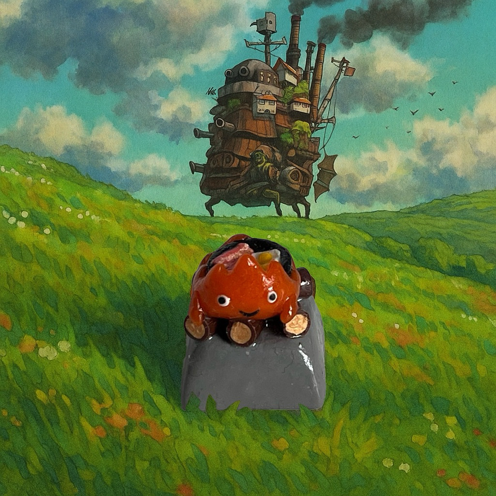 Calcifer Ghibli - artisan keycaps