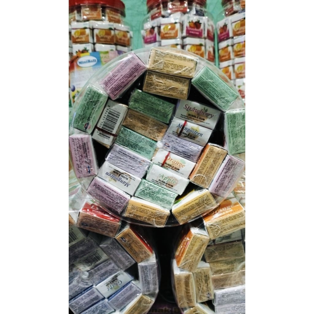 

Permen MiniBall isi 155 Pcs Permen Karet Aneka Rasa Buah