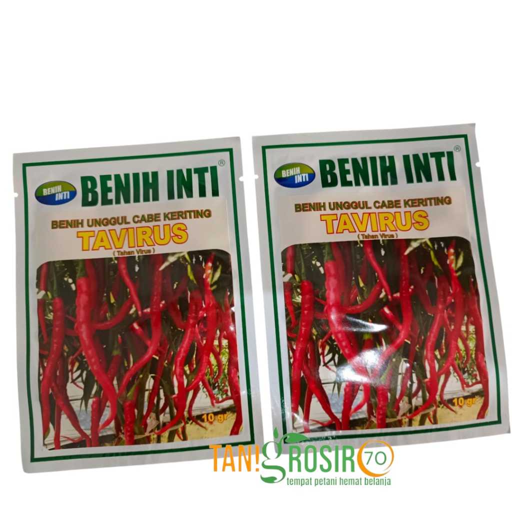 Benih Cabe Keriting TAVIRUS 10 GR ( Type CMK TAVI )  Benih Inti - Tahan terhadap penyakit Gemini vir