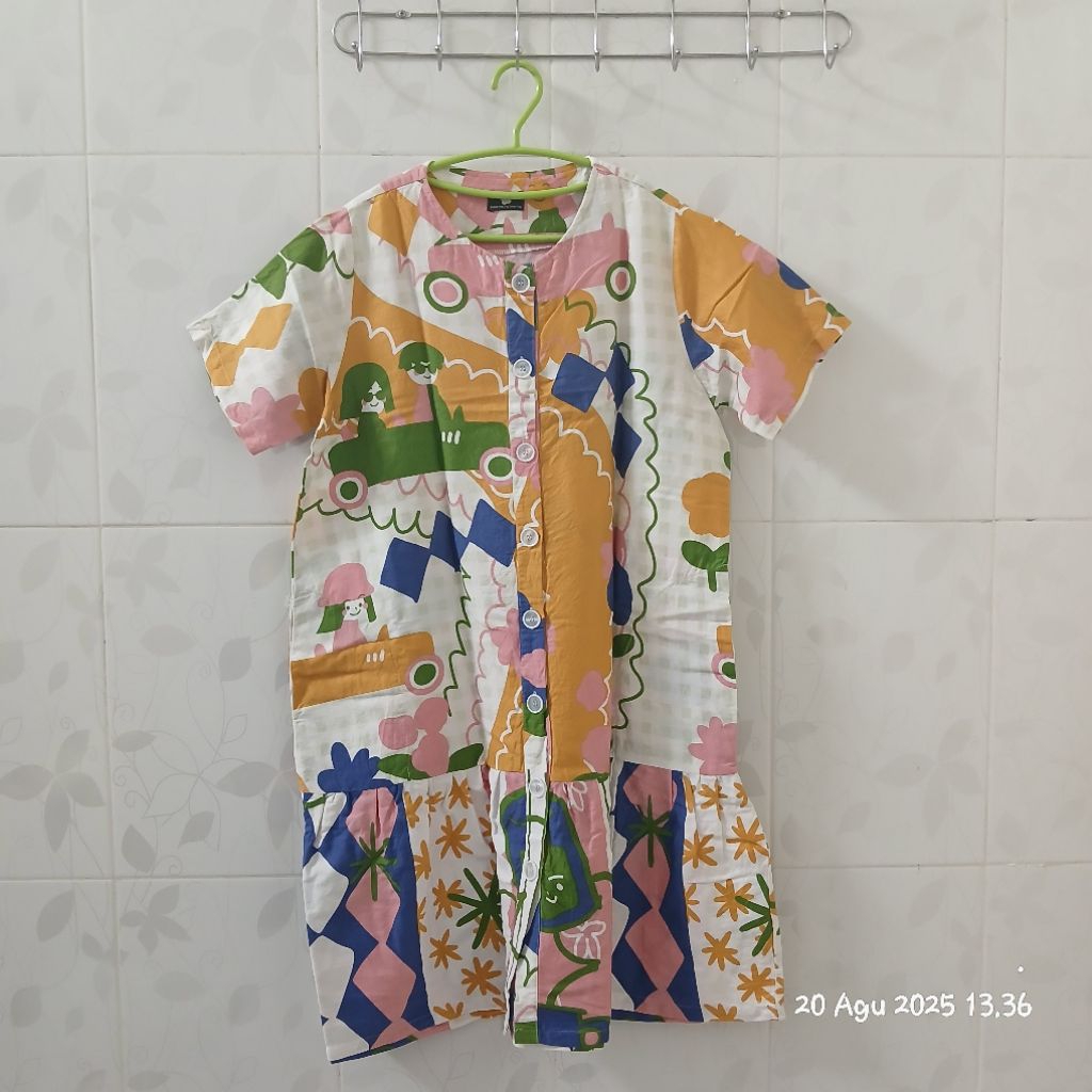 Preloved - Cotton Tree - Cyndal Dress motif Khaoyai Orange