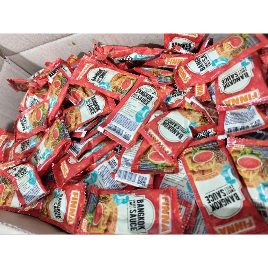 

Saus bangkok FINNA sachet 9gr / saus sambal dengan rasa pedas manis khas thailand