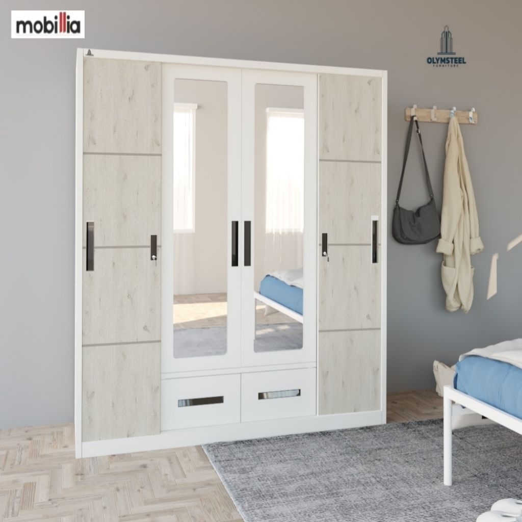 Lemari besi pakaian lemari baju besi minimalis