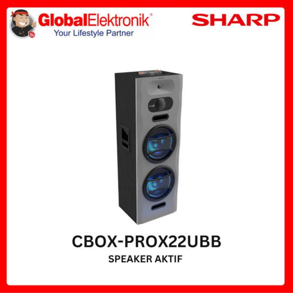 speker aktif sharp CBOX-PROX22UBB