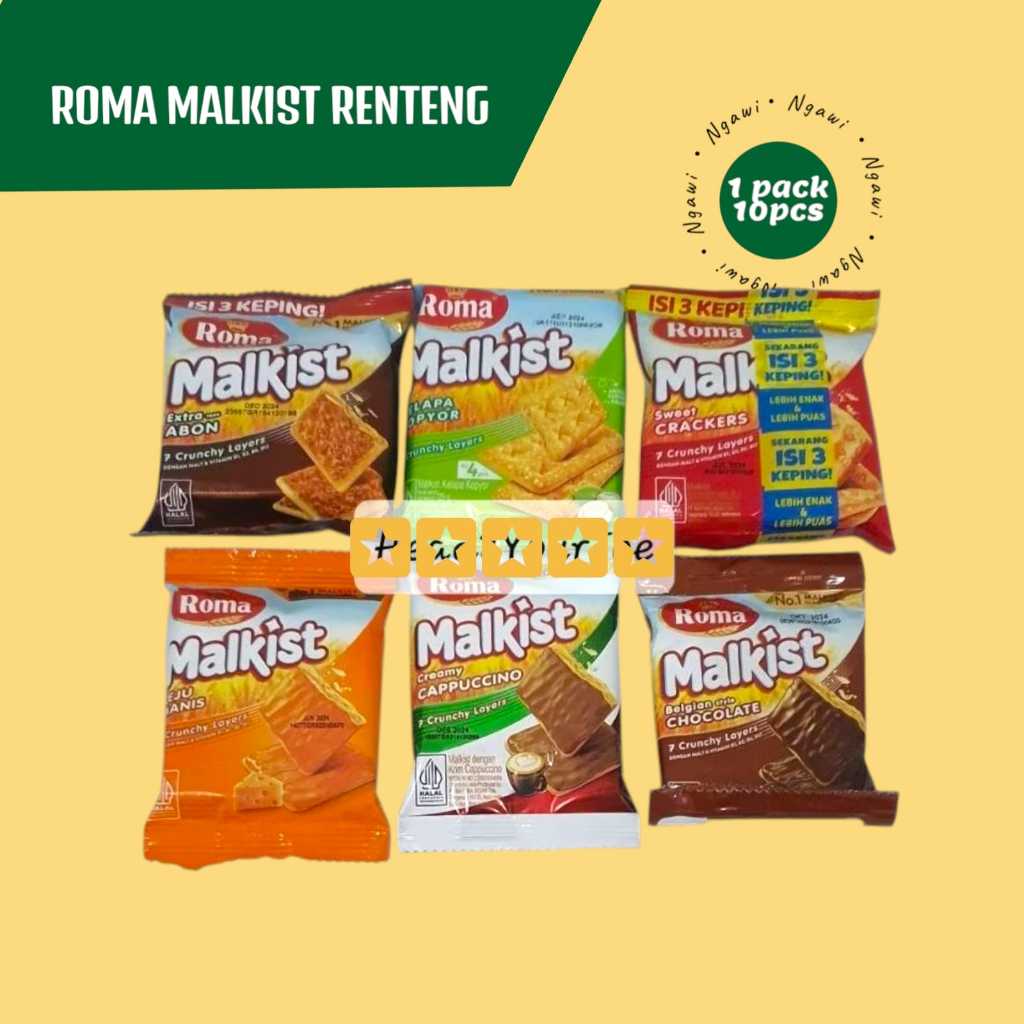 

Roma Malkist Renteng isi 10 Sachet - Semua Varian