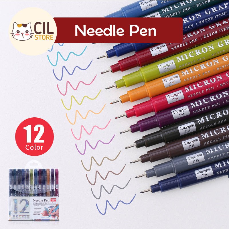 

Fine Nip Pen 8080 Warna Retro 12 Warna | Spidol Gambar Tahan Air 0.5mm Untuk Manga, Sketsa, Desain & Hand Lettering