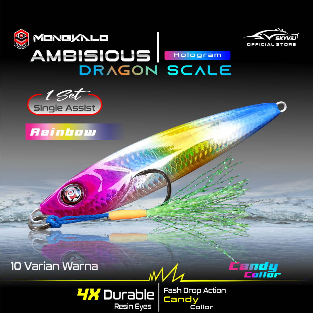 Mongkalo Ambisious Sisik-Kecil noGID noMotif Candy 20 Rainbow