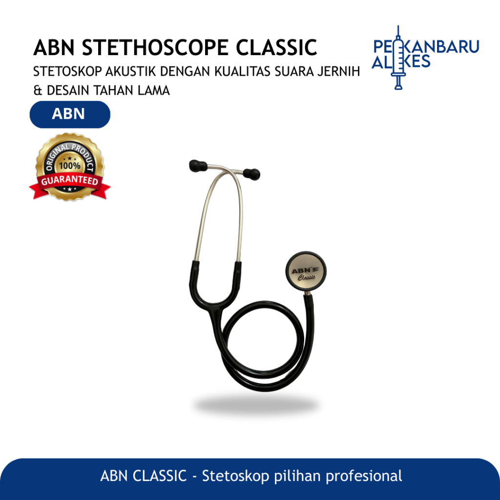 Stetoskop ABN Classic Dewasa / ORIGINAL ABN Stetoskop Classic Adult / Pekanbaru Alkes
