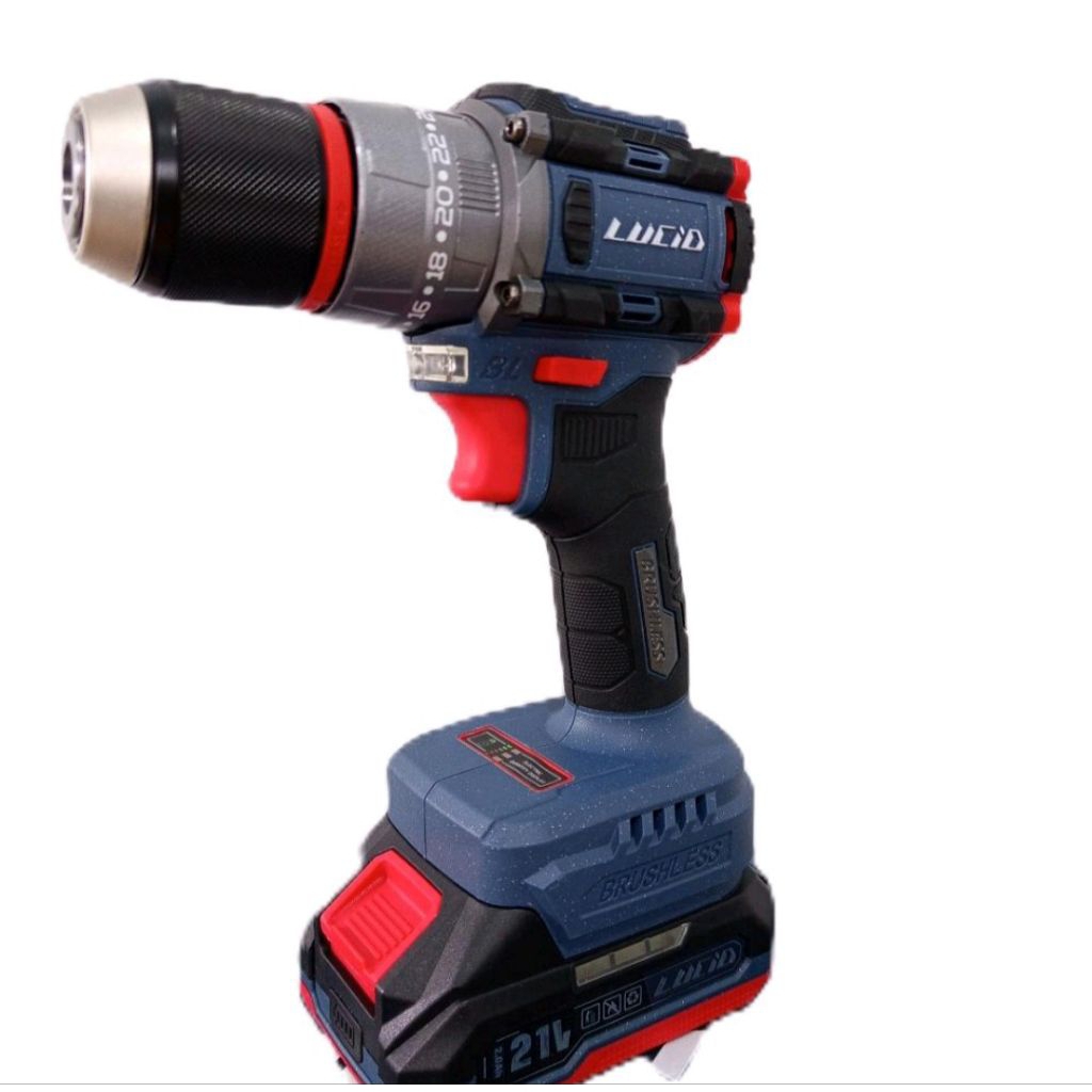 Lucid Lx-60 Cordless Mesinbor 13mm 2.0A 21V Lithium Battery impactdrill Brushless motor
