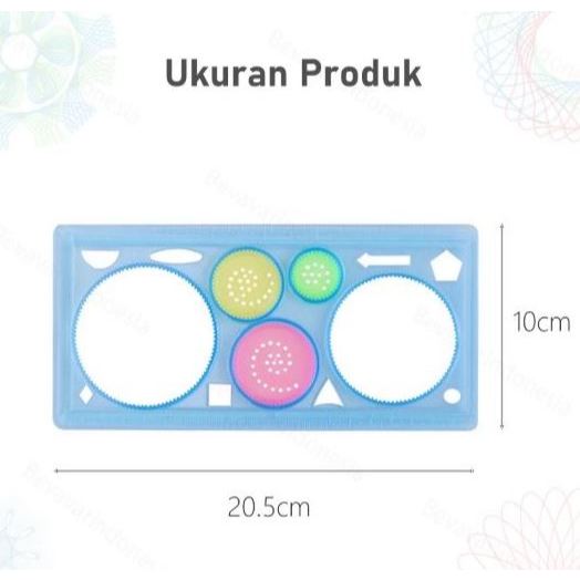 

penggaris geometri multifungsi cutter penggaris rotary original plastik