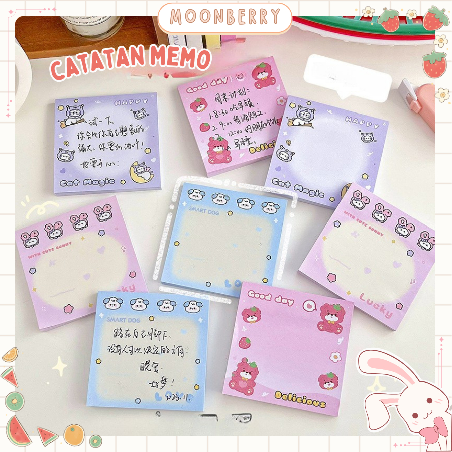 

Catatan Memo Tempel Memopad Cute Cartoon Memo Pad (7 X 7 Cm)