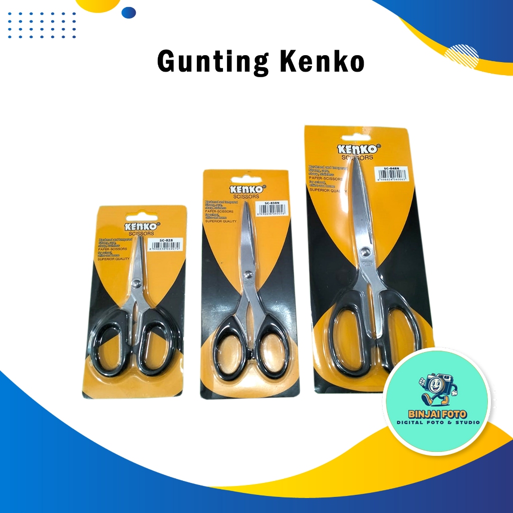 

Gunting Kenko – Scissors Berkualitas (Berbagai Ukuran