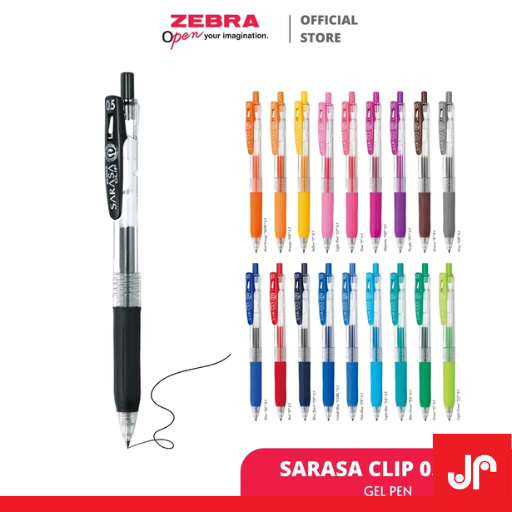 

SARASA ZEBRA CLIP 0.5MM 0.7MM 1.0MM WARNA MERAH BIRU HITAM /RETRACTABLE BALLPOINT / PULPEN SARASA SATUAN