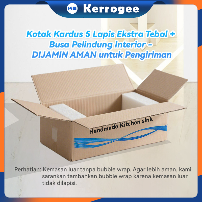 

Kitchen sink Kotak Kardus 5 Lapis Ekstra Tebal + Busa Pelindung Interior - DIJAMIN AMAN untuk Pengiriman