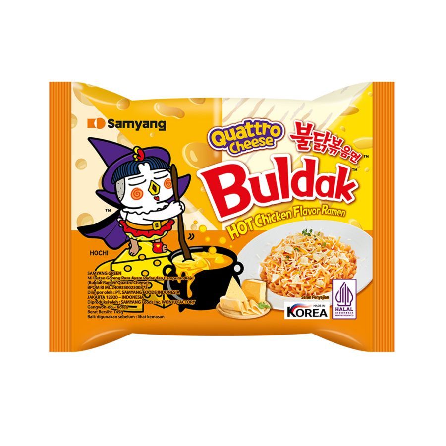 

SAMYANG BULDAK RAMEN QUATTRO CHEESE 145 GRAM