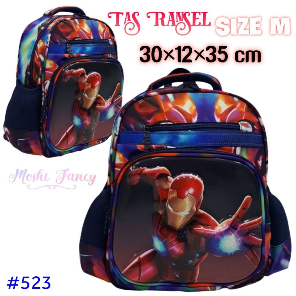 Tas Iron Man / Tas Gendong Sekolah Anak Laki-Laki